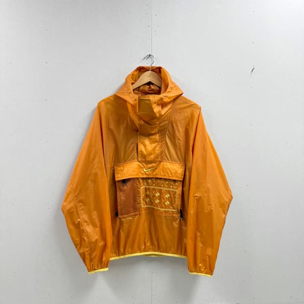 남성 105-110 / 나이키 오렌지 경량 아노락 바람막이 