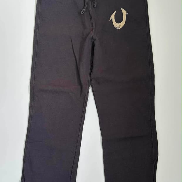 [XL] 트루릴리젼 홀스슈 페인팅 스웨트 팬츠