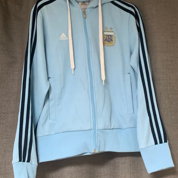 [95]아디다스 아르헨티나 후드집업 하늘색