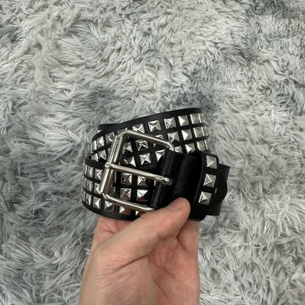 빈티지 스터드 벨트