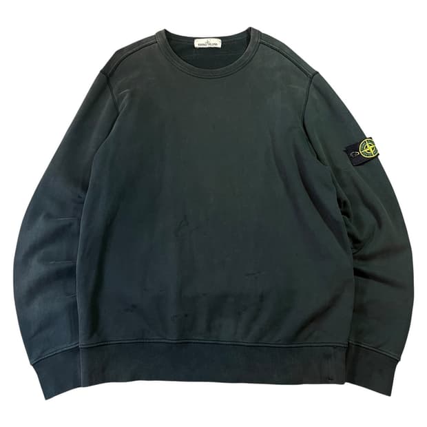 스톤아일랜드 워시드 와펜 맨투맨