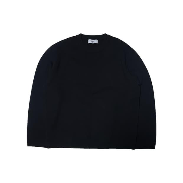 엘무드 울 캐시미어 블랙 니트