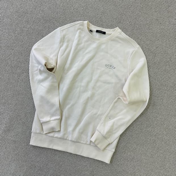 S 게스 자수 로고 맨투맨 0428D 