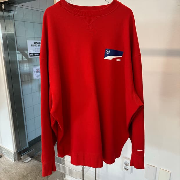 Ader error x puma red sweatshirt