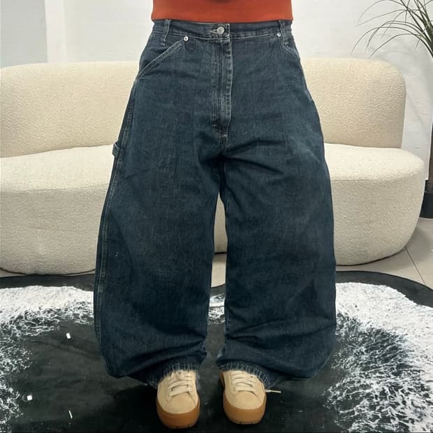 Wrangler denim carpenter wide pants