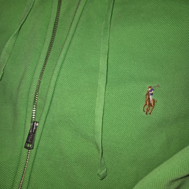 폴로 랄프로렌 초록 봄빛 후드집업 M