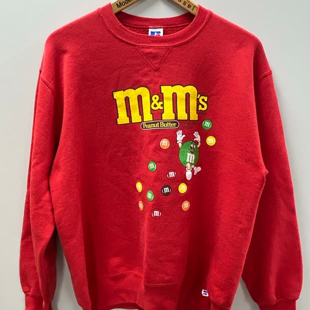 90s 러셀 M&M's 스웻셔츠