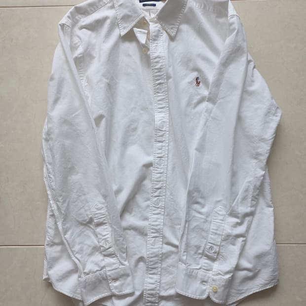 폴로 옥스포드셔츠 커스텀핏 XL 화이트