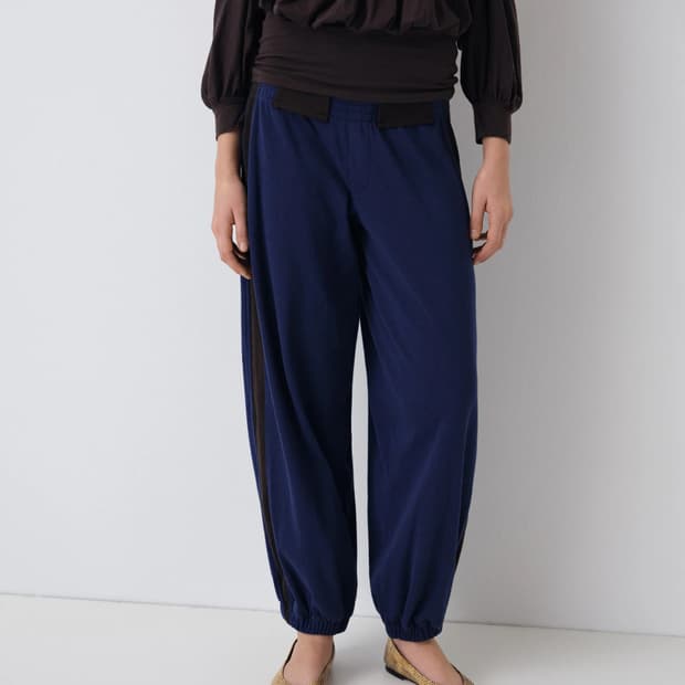 [XS,S]기마구아스 Emmanuelle 스웨트팬츠/네이비 브라운