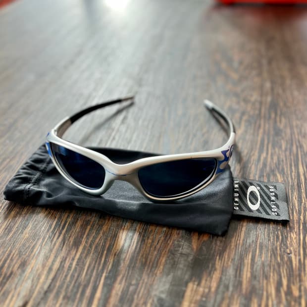 오클리 스트레이트자켓 1999 FMJ 블루 플레임 Flames