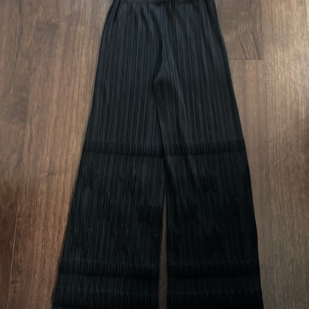 플리츠플리즈 바지