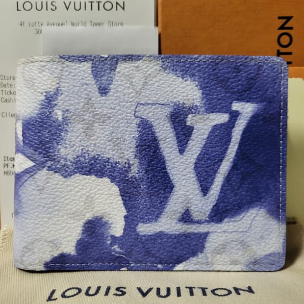 [한정판/새상품] 루이비통 워터컬러 멀티플 반지갑 