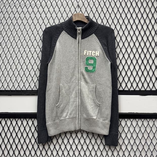 00s 아베크롬비 자켓 전면 피치 로고 디테일 니트 집업