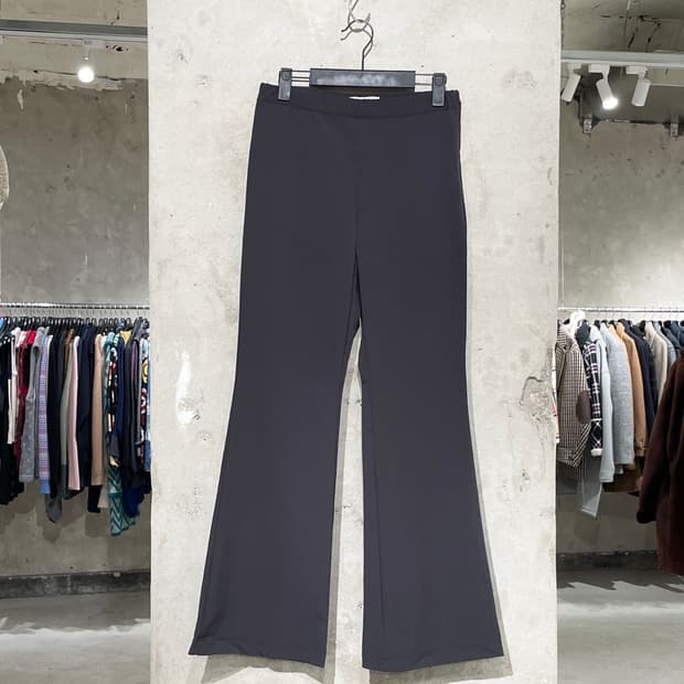 미세키 서울 차콜 부츠컷 레이어드 팬츠