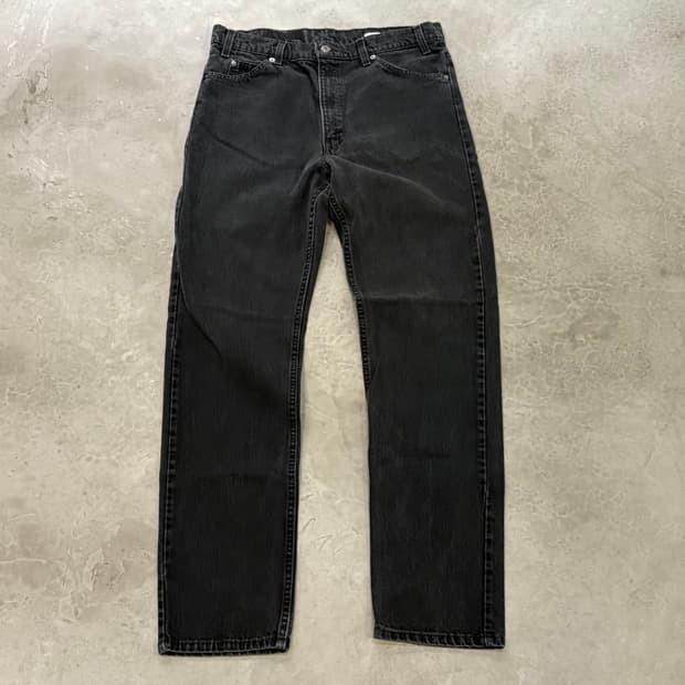 [36/34] 90s USA🇺🇸 리바이스 505 오렌지 탭 블랙 흑청