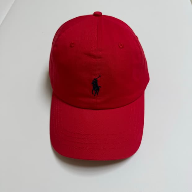 폴로 랄프로렌 볼캡 모자 (레드)(새상품)