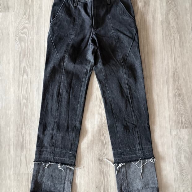 솔로이스트 레이어드 진 흑청 46