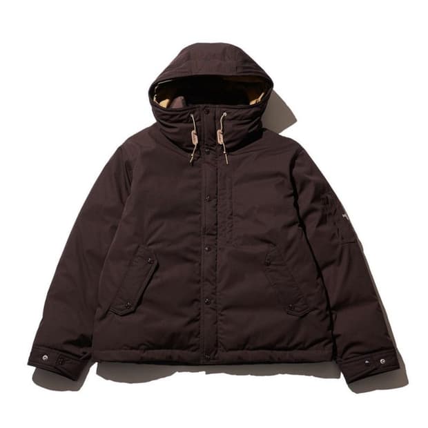 노스페이스퍼플라벨 x 몽키타임 마운틴 숏 다운 브라운 xxl