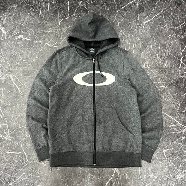 오클리 빅 아이콘 로고 스웻 후드집업