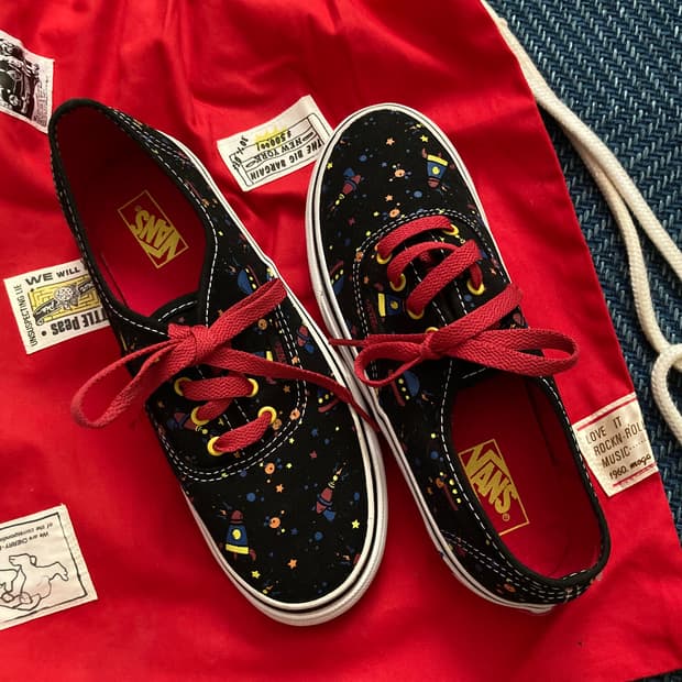 빈티지 Vans 반스 레어 우주 스페이스 패턴 스케이트보드 스니커즈 슈즈
