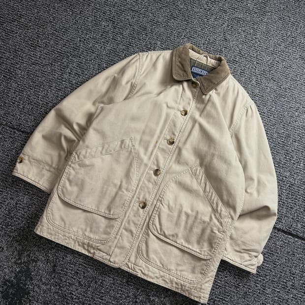 랜즈엔드 USA 코듀로이 카라넥 초어 자켓 3313