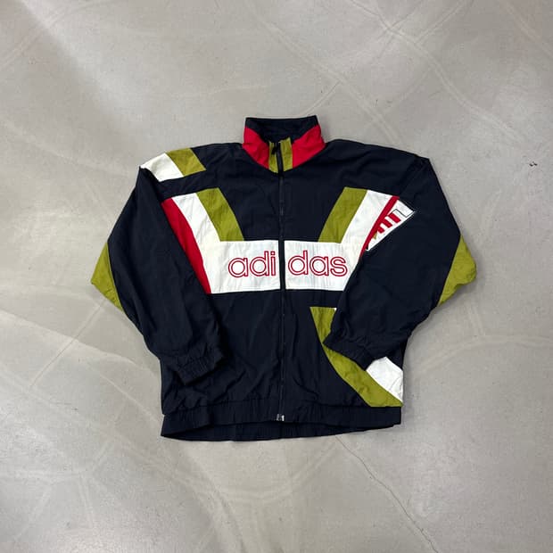아디다스 80S 빅로고 나일론 바람막이