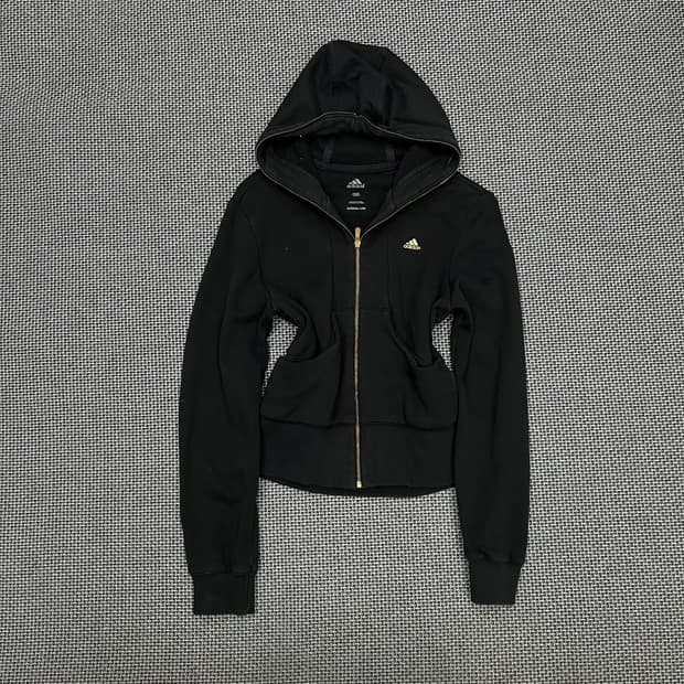 착샷O 아디다스 블랙 풀오버 후드집업 95
