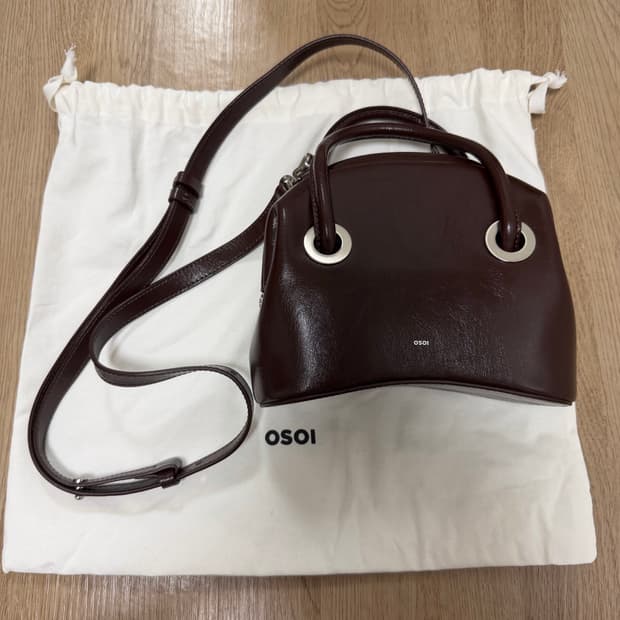 오소이 써클 미니 브라운 circle mini bag