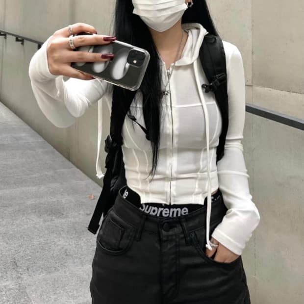 새상품) 오안 투웨이 후드집업