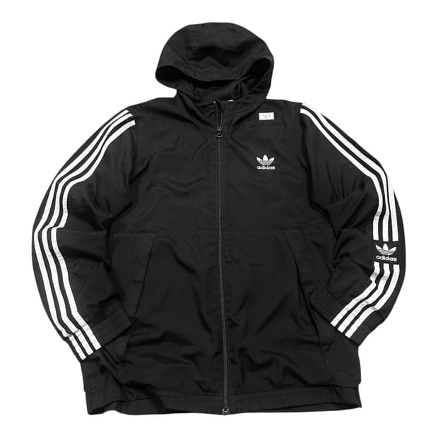 ✨ (바배) 아디다스 락업 우븐 블랙 트랙탑 바람막이 자켓 