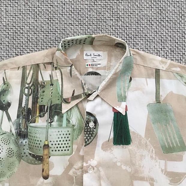 All-over printed Italy fabric b.u shirts