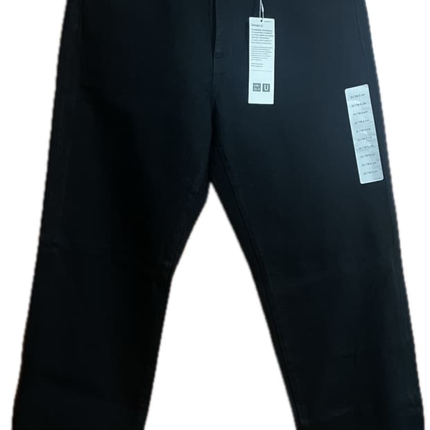 유니클로 U 레귤러핏 진 블랙 31 새상품