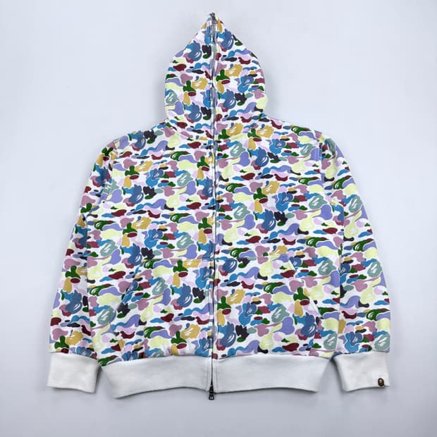 베이프 멀티카모 풀 후드집업 L