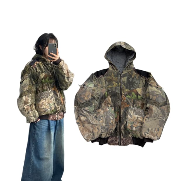 리얼트리 덕액티브 칼하트맛 후드 워크자켓