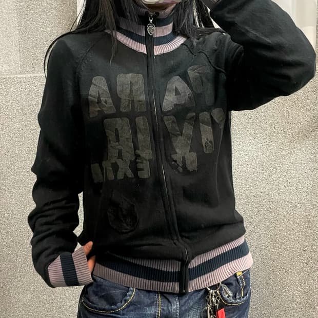 DIESEL knit zip-up