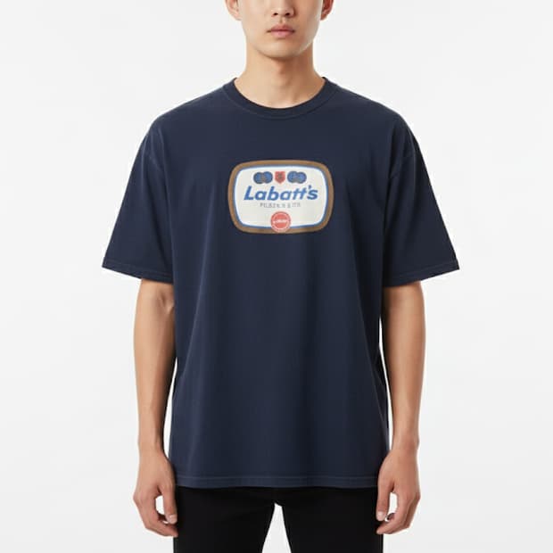 1990년대 빈티지 Labatt’s 필스너 맥주 로고 티셔츠