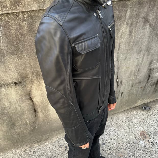 00s 돌체앤가바나 램스킨 멀티포켓 레더자켓