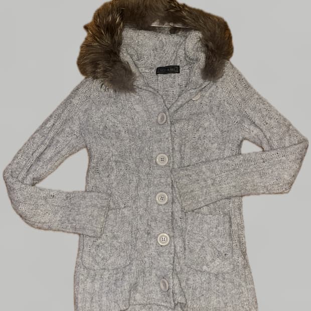 Cecil Mcbee vintage fur knit hoodie