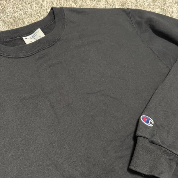 [L] 챔피온 무지 기모 맨투맨