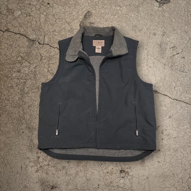 L.L.Bean 다크그린 플리스 풀집업 베스트