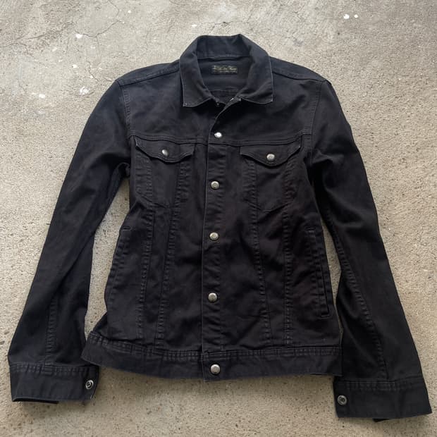 (Japanese vintage)black denim jacket