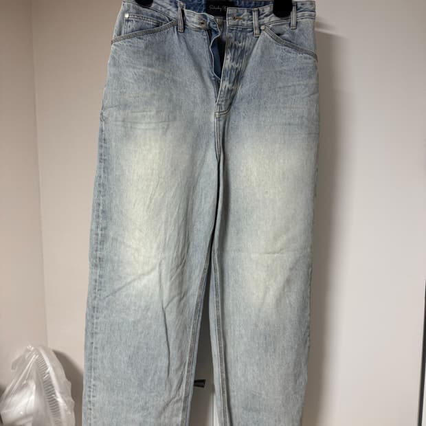 Stu와이드 데님 연청