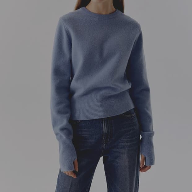 던스트 썸홀 커프스 니트 S _ 여성