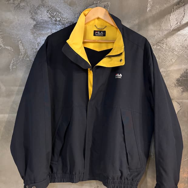 휠라 클래식 바람막이 블루종100