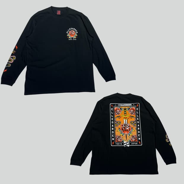 [2XL]엘르가든 락밴드 블랙 롱슬리브