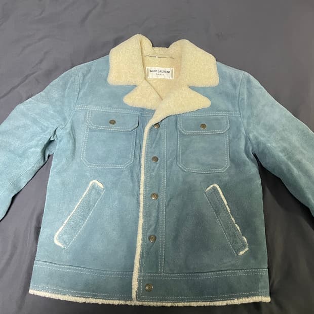 [46] 생로랑 스웨이드 무스탕 자켓
