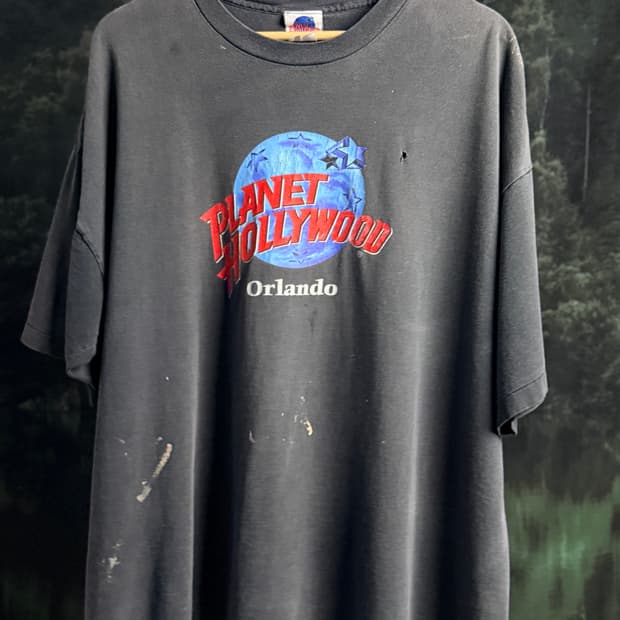 (XXL)90s Planet Hollywood Hard faded