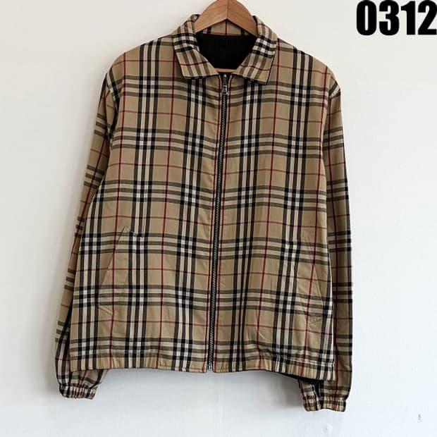 버버리 리버시블 집업 자켓 XL 0312