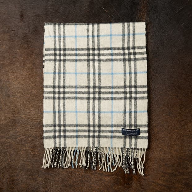 [정품] 00s 버버리 런던 노바체크 캐시미어 머플러 