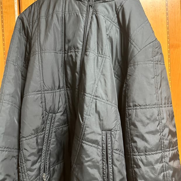 유니클로 빈티지 블랙퀼팅점퍼